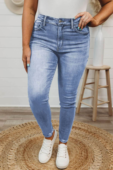 High Rise Skinny Plus Size Jeans