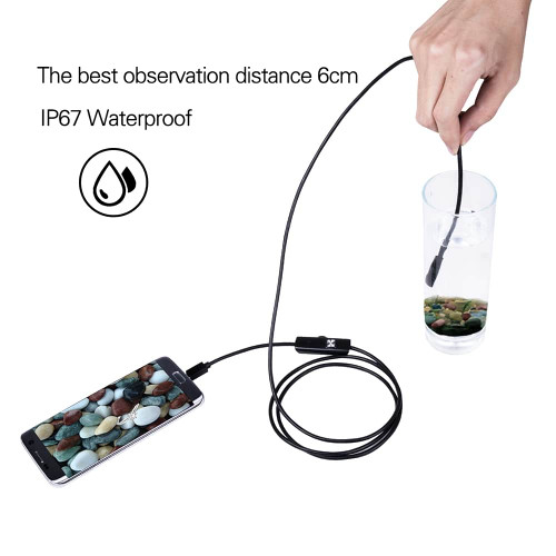 8.0MM 5.5 MM Waterproof Endoscope Camera 6 LEDs Adjustable