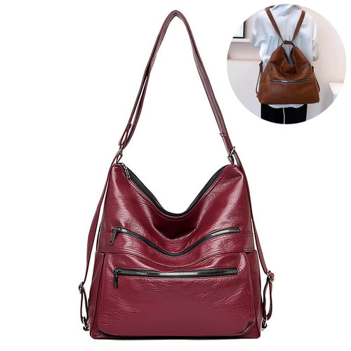 Double Zipper Shoulder Bag Women High Capacity Handbag Double Zipper Shoulder Bag Women High Capacity Handbag