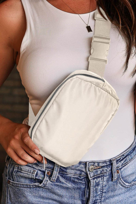 Casual Waterproof Zipped Crossbody Chest Bag 20*5*14cm Casual Waterproof Zipped Crossbody Chest Bag 20*5*14cm