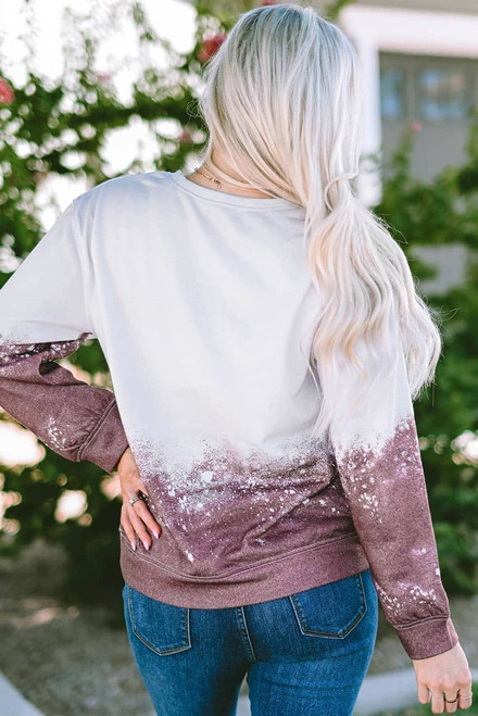 Tie Dye Gradient Pullover Sweatshirt Tie Dye Gradient Pullover Sweatshirt