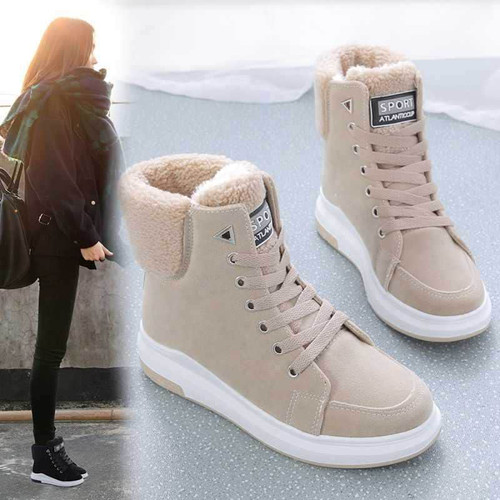Martin Boots For Women Fleece-lined Warm All-matching Martin Boots For Women Fleece-lined Warm All-matching
