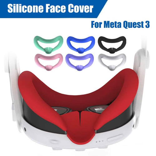 Silicone Face Cover For Meta Quest 3 Glasses Replacement VR Face Interface Protective Cover