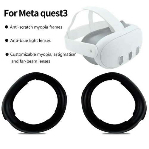 For Meta Quest 3 Prescription Lenses Anti Blue Myopia Lens Quick Disassemble Magnetic Frame Glass
