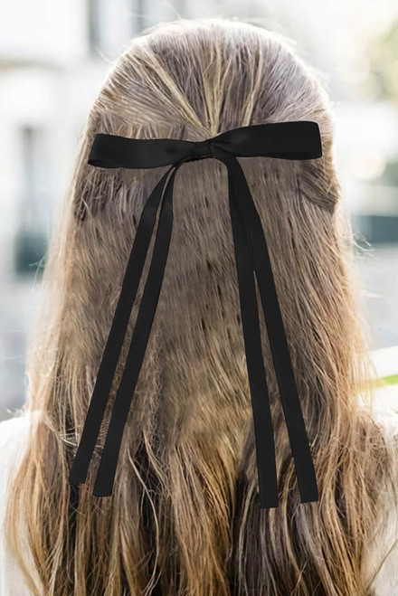 Black Ribbon Bowknot Hair Clip Black Ribbon Bowknot Hair Clip
