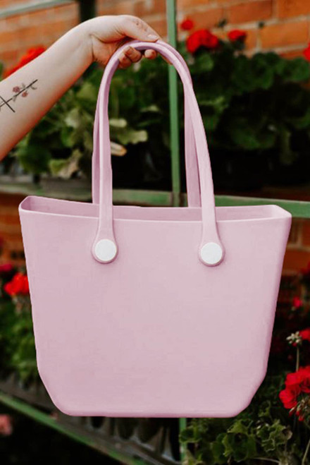 Pink Waterproof Self-assembly Detachable Straps EVA Tote Bag Pink Waterproof Self-assembly Detachable Straps EVA Tote Bag