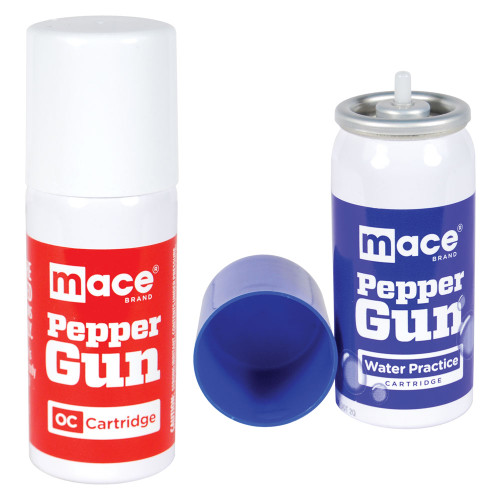 Mace Pepper Gun Refill 1pc OC / 1pc H20 Cartridge