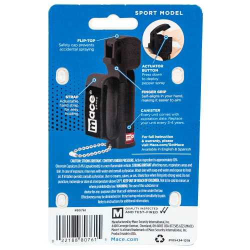 Mace Sports Model Pepper Spray Black