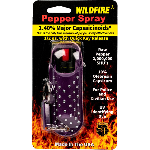 WildFire 1.4% MC 1/2 oz Halo Rhinestone Holster Purple