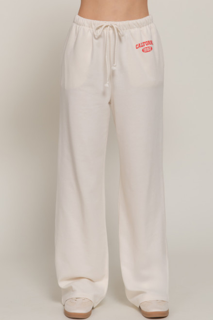 Waistband Print Detail Sweatpants Waistband Print Detail Sweatpants