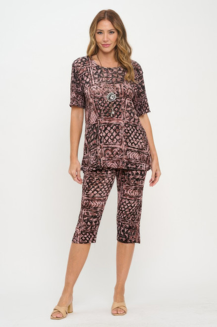 Print Bns Capri Pants Set