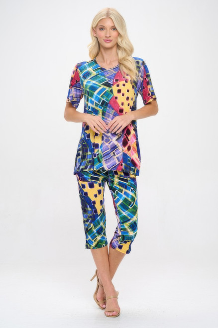 Print Bns Capri Pants Set