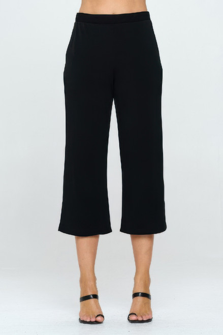 Moss Crepe Wide Leg Angle Pants