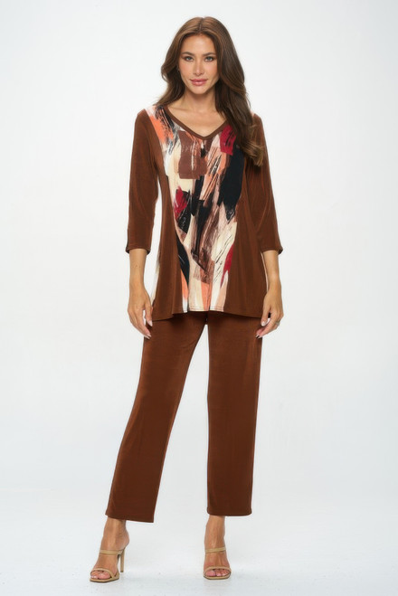 BNS V-Neck Binding Contrast Top BNS V-Neck Binding Contrast Top