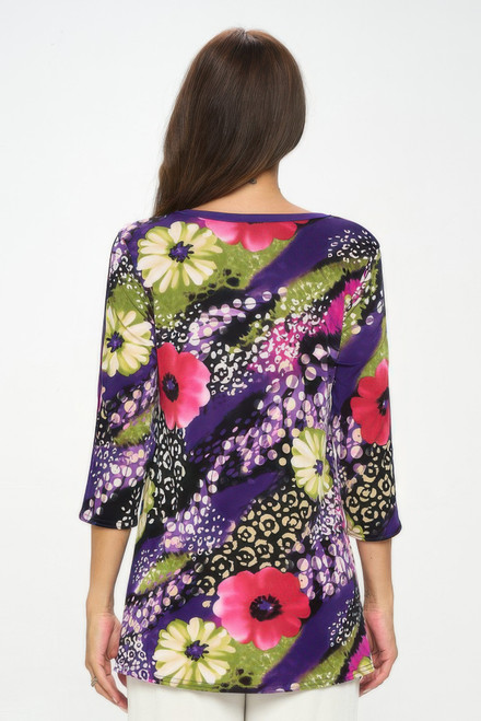 BNS V-Neck Binding Contrast Top BNS V-Neck Binding Contrast Top