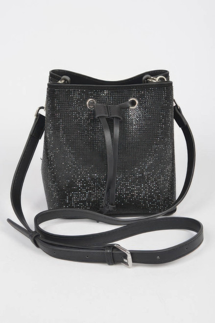 Rhinestone Bucket Bag