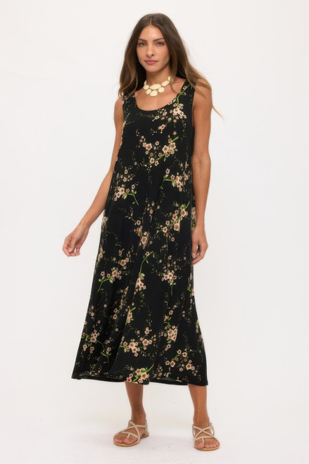 Print Bns Tank Long Dress