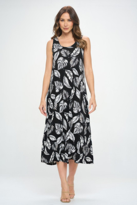 Sleeveless And Soft Round-neckline Long