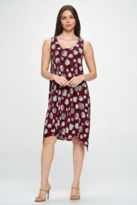 Round Neck Tank Silhouette Dress