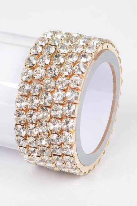 Multi Rhinestone Stretch Bracelet -54208