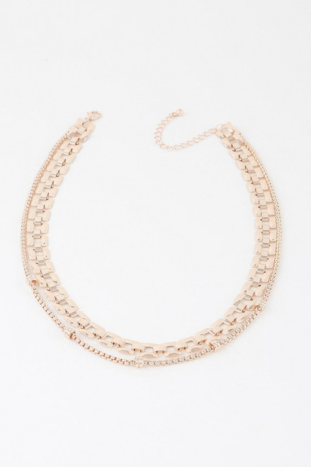Double Box Chain Necklace-52471