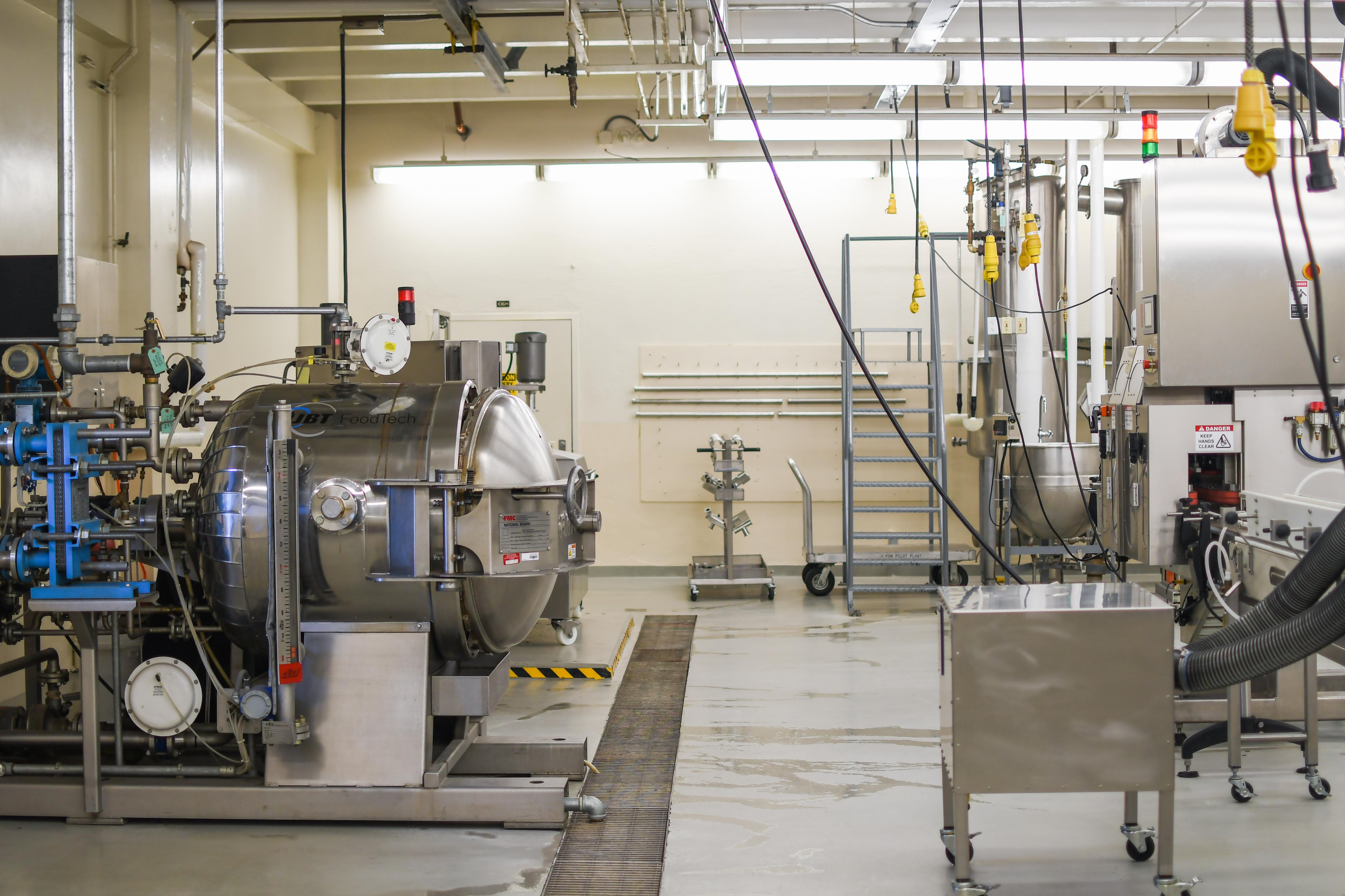 Equipment in the Cal Poly Food Science and Nutrition pilot plant
