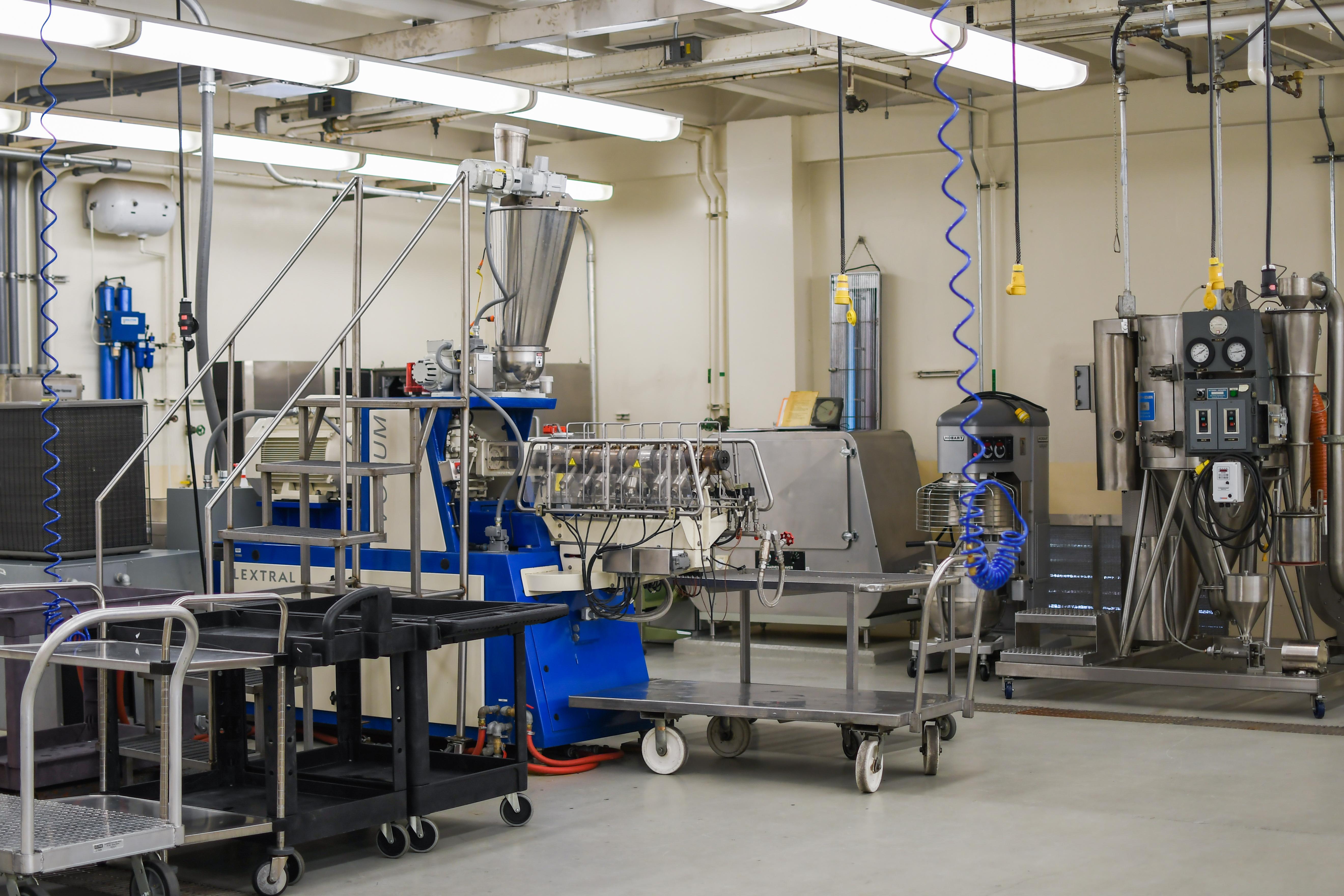 Equipment in the Cal Poly Food Science and Nutrition pilot plant