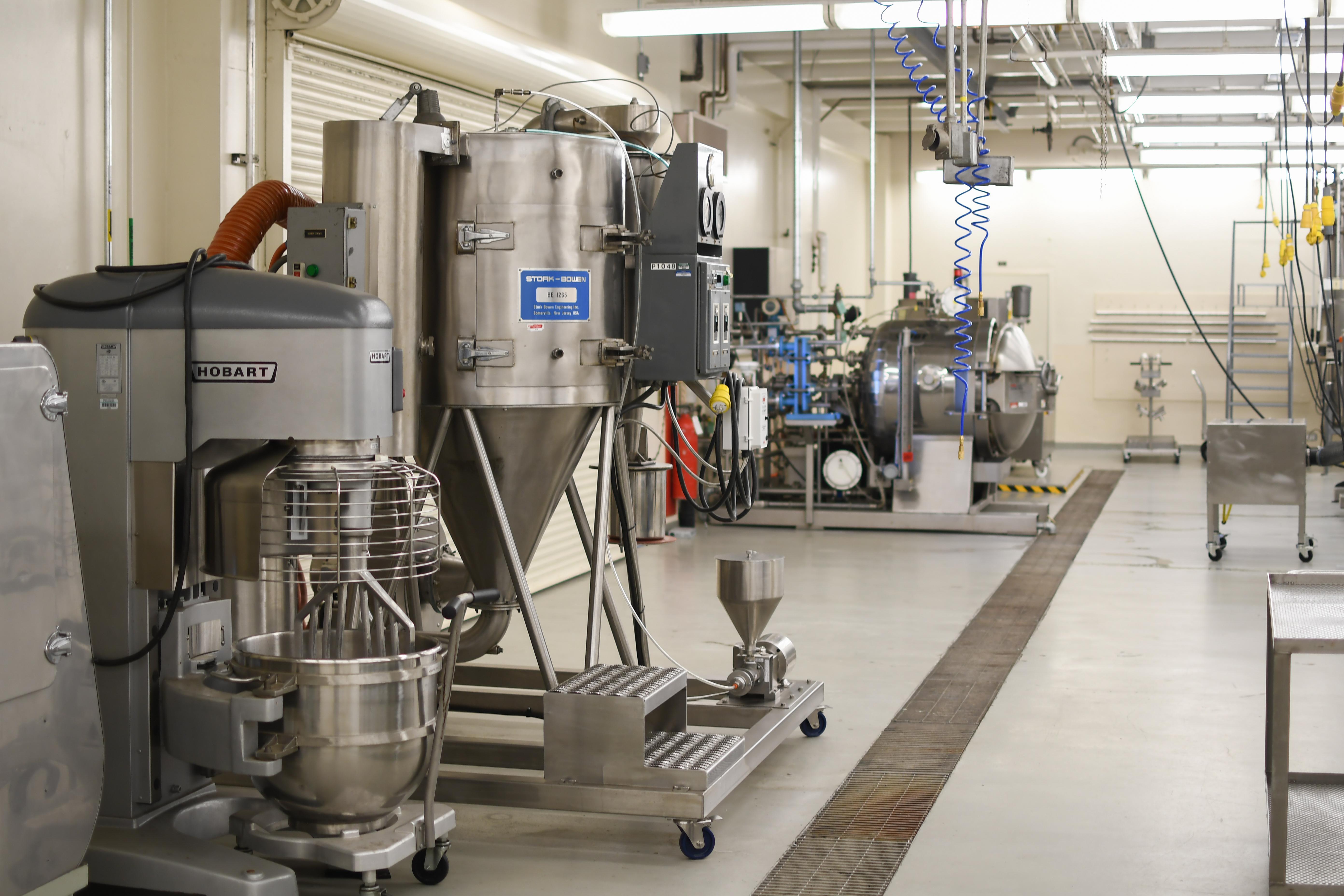 Equipment in the Cal Poly Food Science and Nutrition pilot plant