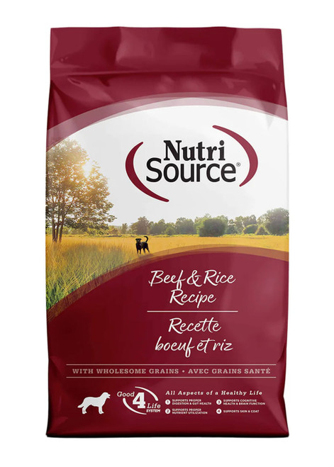 Nutrisource Grain Inclusive Dry Dog Food - Beef & Rice