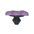 Purple flower shoe charm