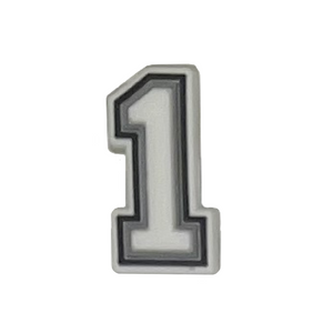 Number 1 shoe charm