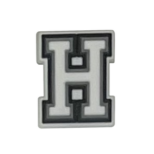 Letter H shoe charm