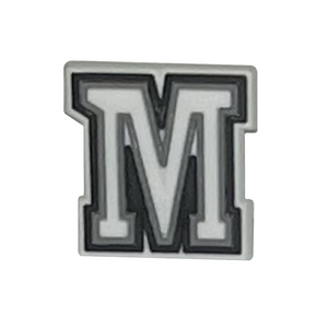 Letter M shoe charm