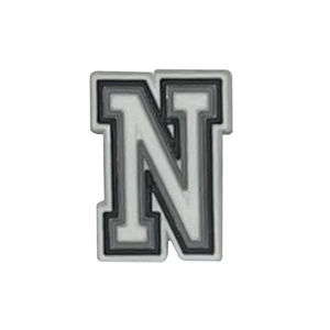 Letter N shoe charm