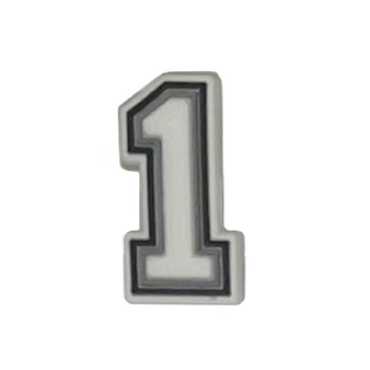 Number 1 shoe charm