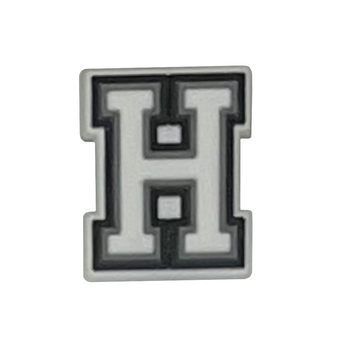 Letter H shoe charm
