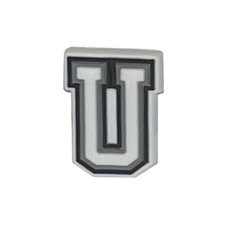 Letter U shoe charm