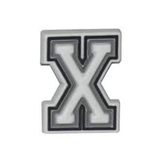 Letter X shoe charm