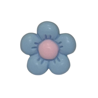 Blue flower shoe charm