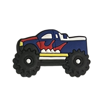 Blue truck shoe charm