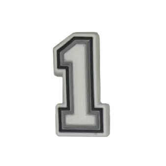 Number 1 shoe charm
