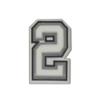Number 2 shoe charm