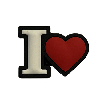 I heart shoe charm