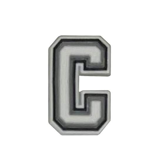Letter C shoe charm