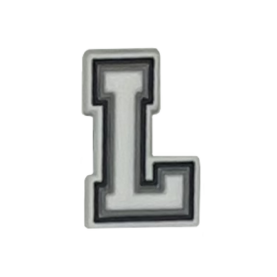 Letter L shoe charm