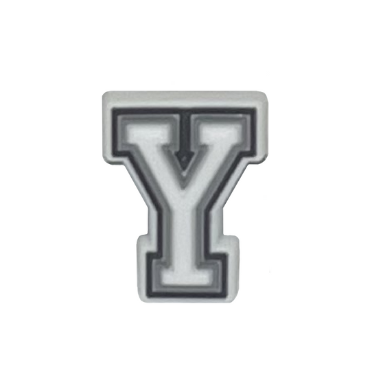 Letter Y shoe charm