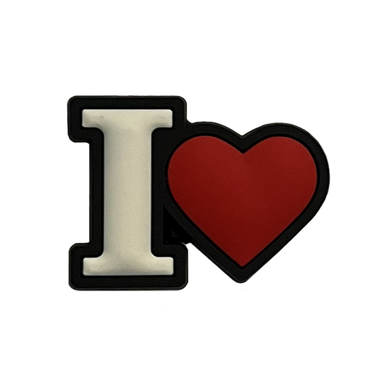 I heart shoe charm