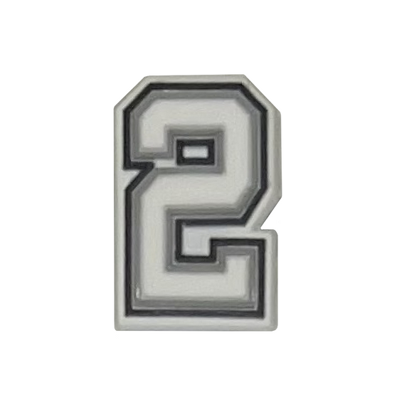 Number 2 shoe charm
