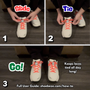 Shoebeze how to tie your shoes diagram