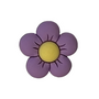 Purple flower shoe charm